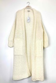 Lange vest warm en zacht met Mohair en wol