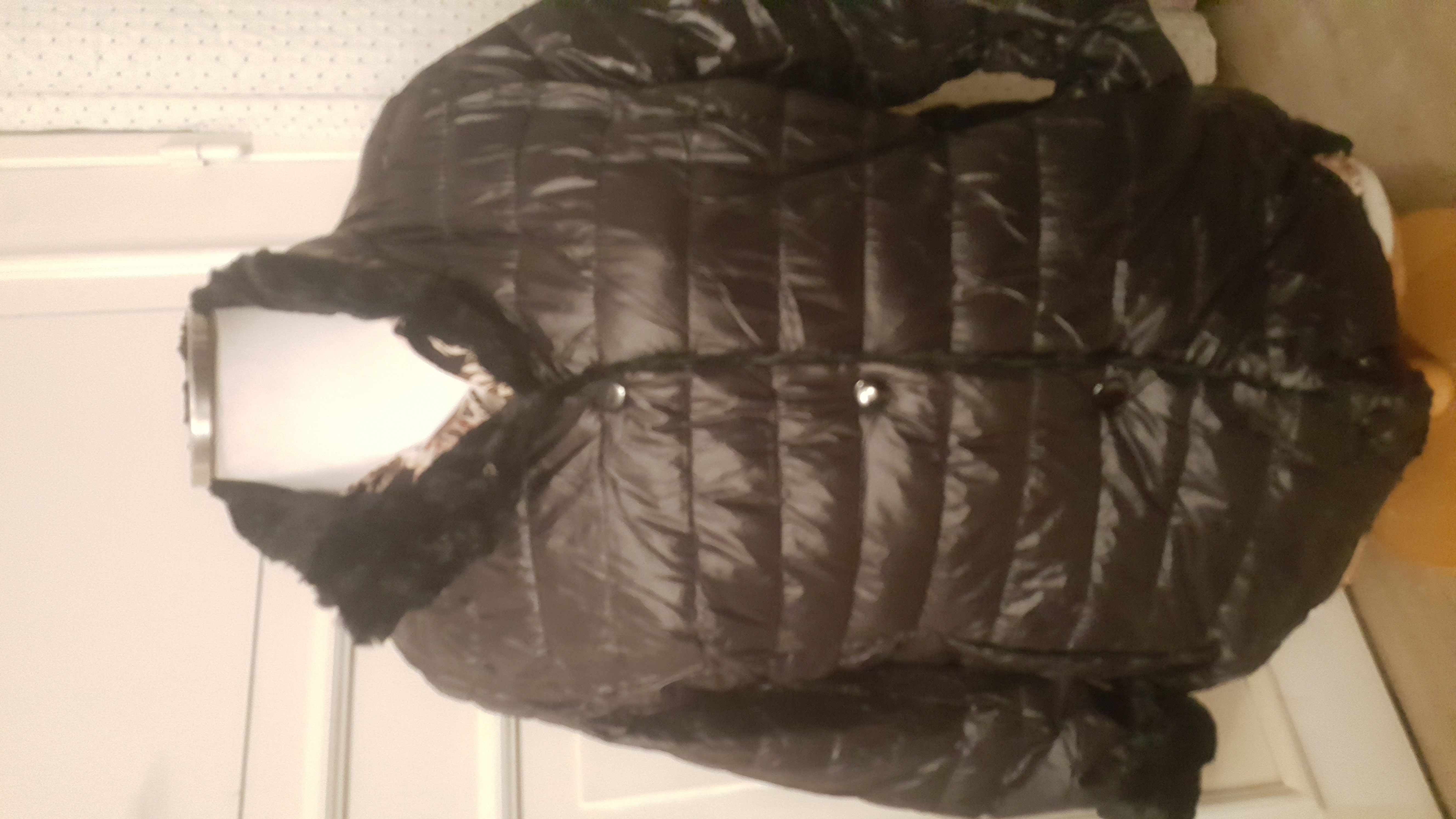 Manteau reversible imitation fourure