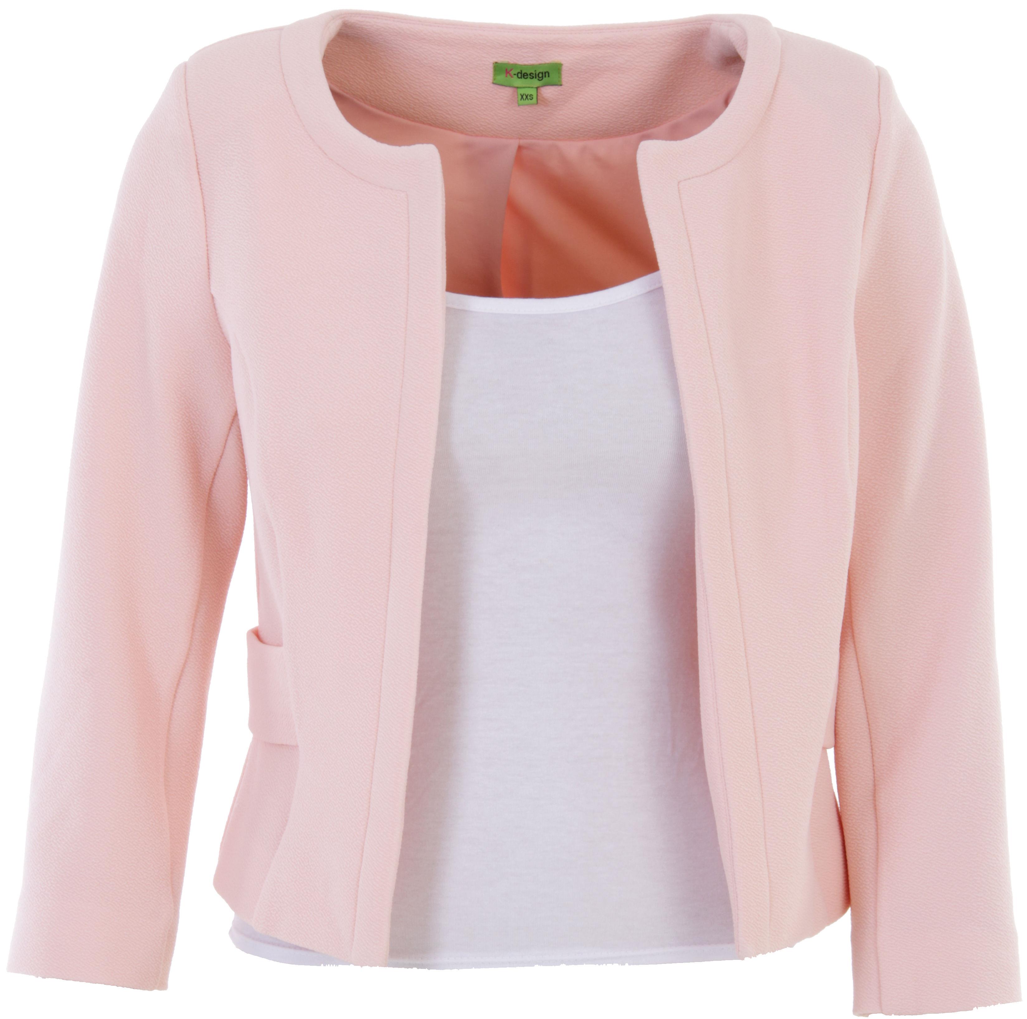 q615 vestje rose met elastische voering