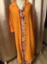 lange vest of blouse met driekwart mouw