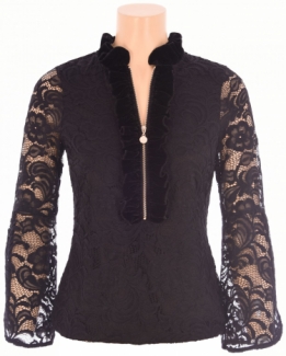 m406 blouse dentelle stretch noire  kdesign