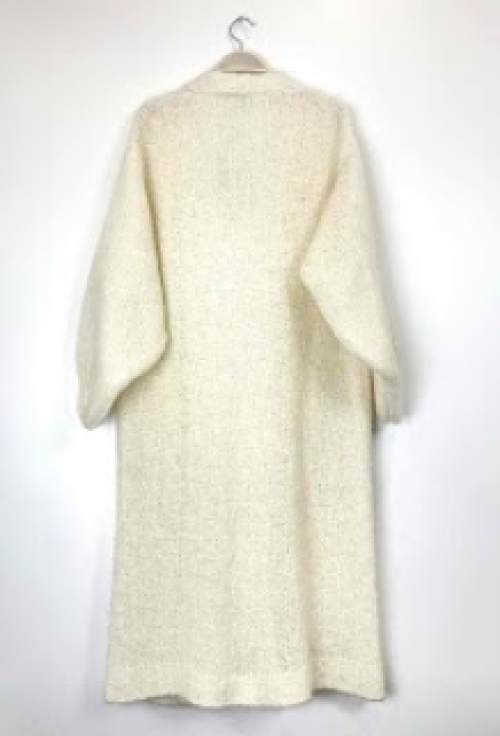 Lange vest warm en zacht met Mohair en wol