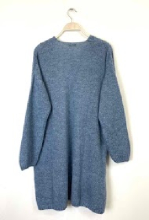 Vest midi fijn tricot