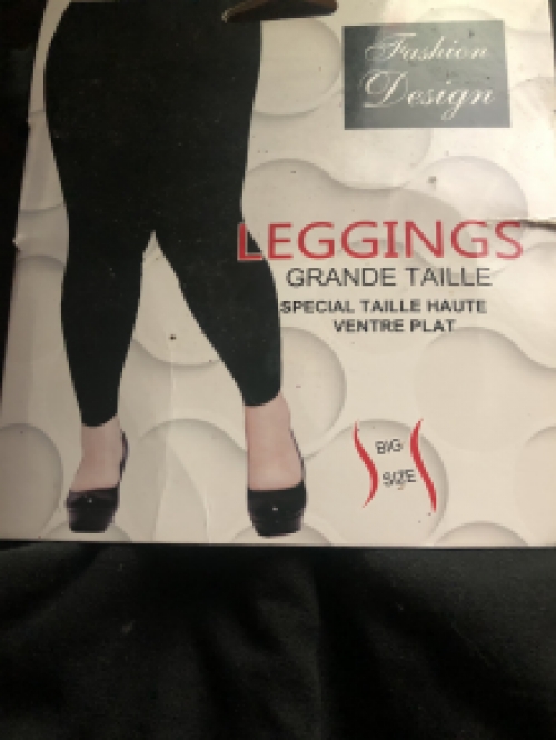 Warme thermal legging met molletone vanbinnen en hoge taille met versteviging