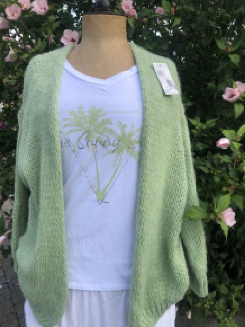 Bernadette-stijl vest linde groen