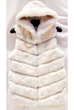 Faux fur ECO BONT bodywarmer cremekleur