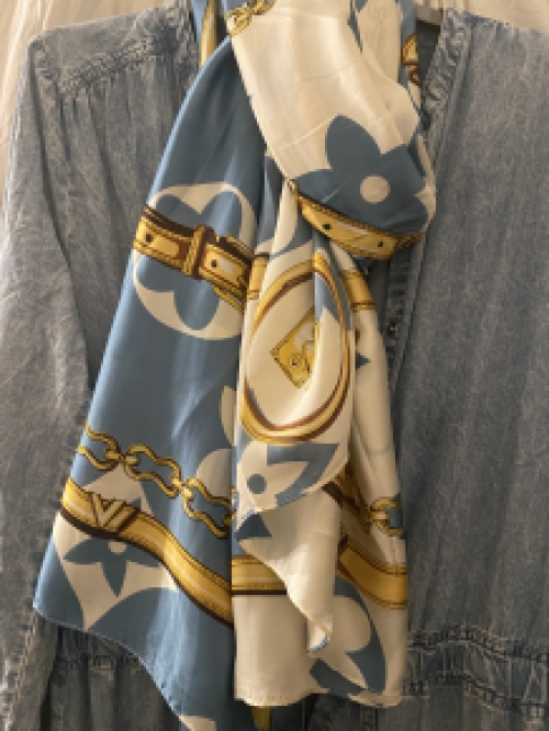 zijde sjaal langwerpig prachtige designer inspired LV shaal met zijde 