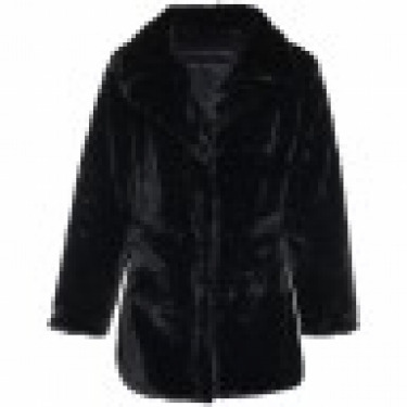 manteau teddy noir super doux